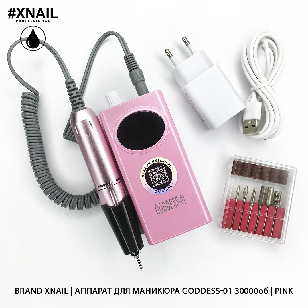 ппарат для маникюра goddess-01 30000об pink