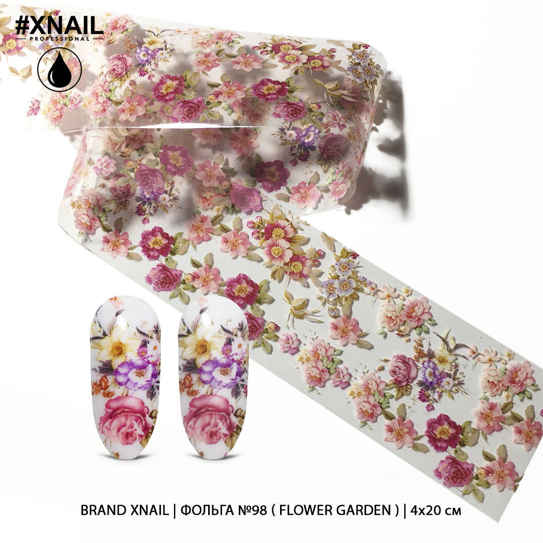 Фольга №98 (flower garden), 4х20 см